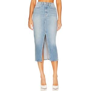 Hudson 'Reconstructed' Blue Cotton Skirt Size 25